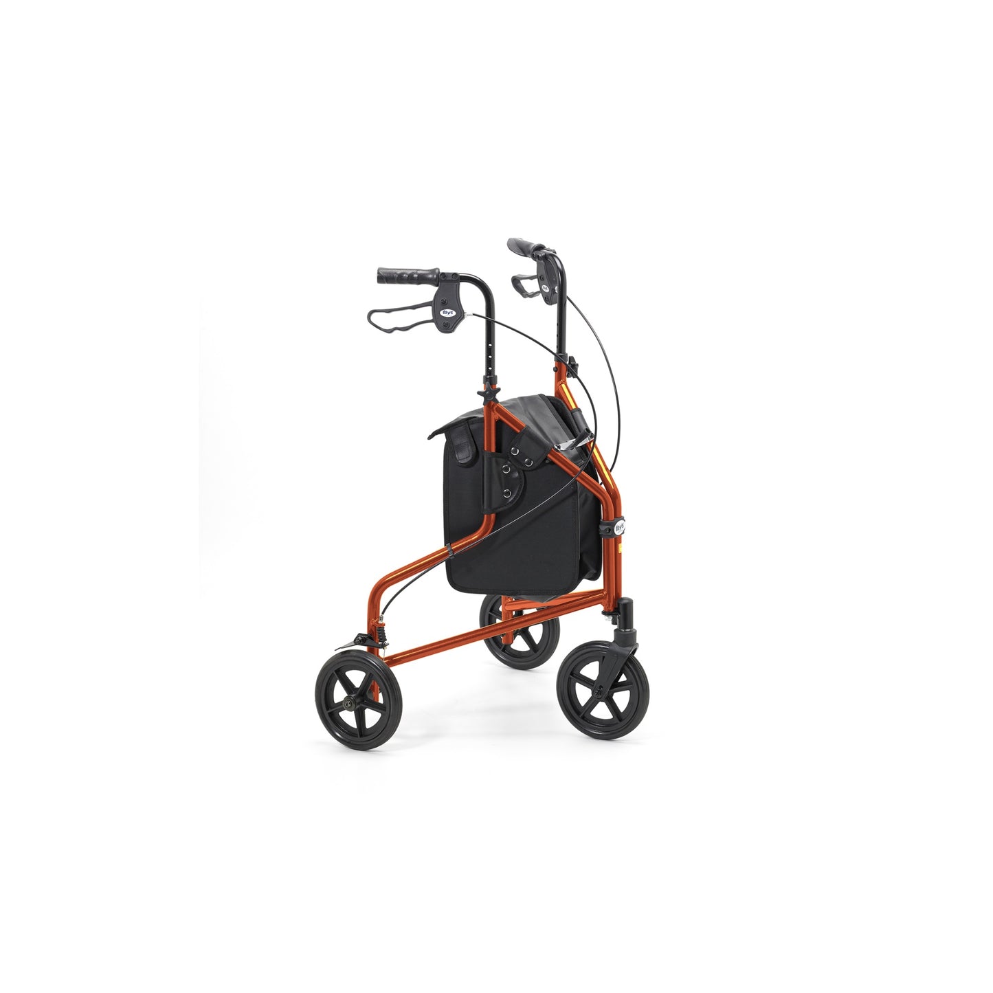 Days Aluminium Lightweight Tri-Wheel Walker - Russet Orange