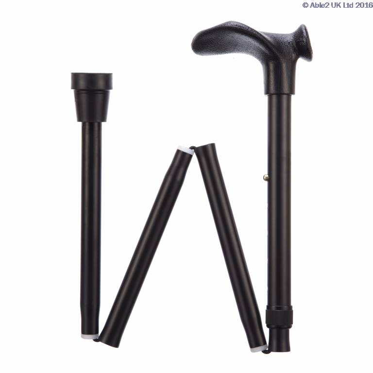 comfort-grip-cane-folding-adjustable-left-handed-black