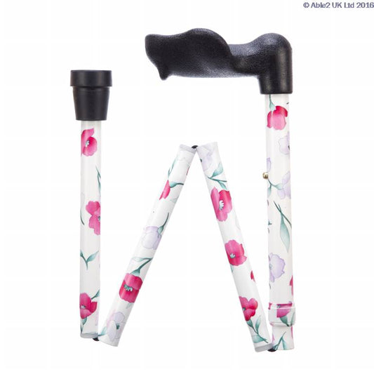 arthritis-grip-cane-folding-adjustable-left-handed-pink-flower
