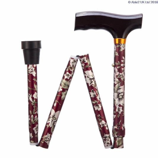 folding-adjustable-walking-sticks-burgundy-flower-33-37