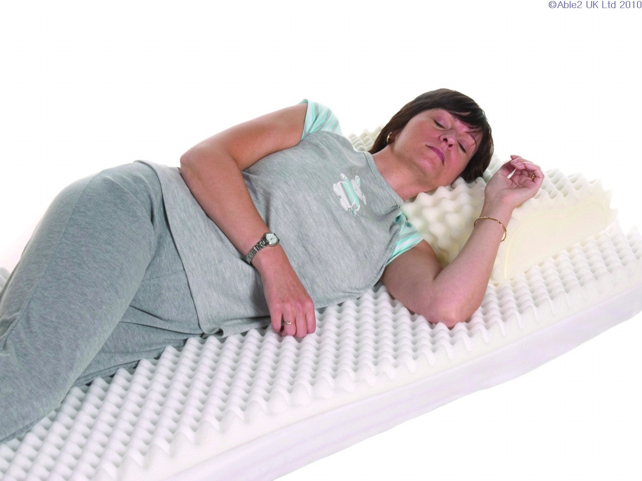 ripple-mattress-topper-single-foam-only-no-cover